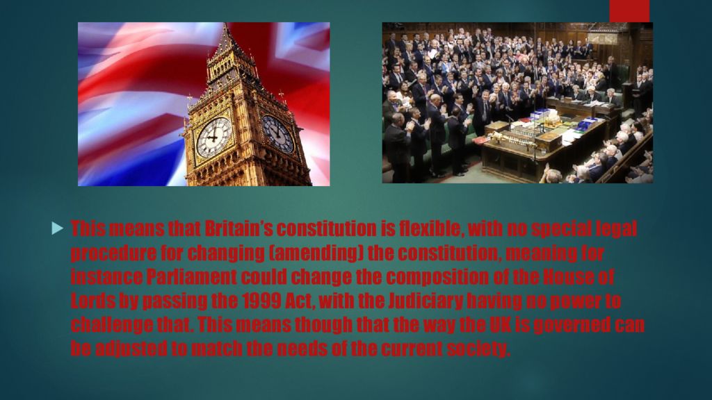 The british constitution презентация