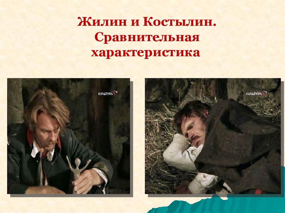 Кавказский пленник характер. Костылин. Портрет Жилина. Портрет Костылина. Жилин и Костылин портрет.