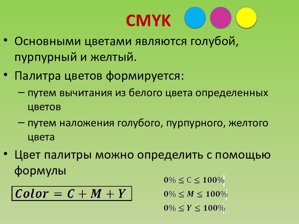 Сколько цветов в палитре. Формула цвета Информатика. Смук в информатике глубина цвета. Формулы ИКТ цвета. К базовым цветам относятся Информатика.