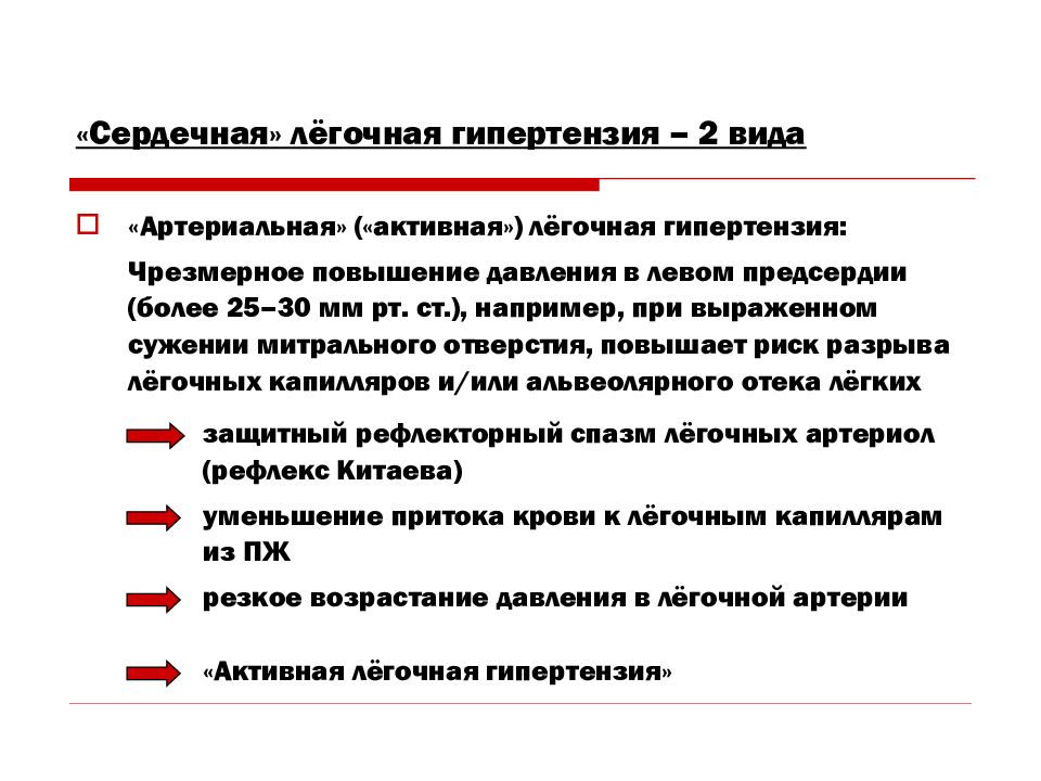 Легочная артериальная гипертензия презентация