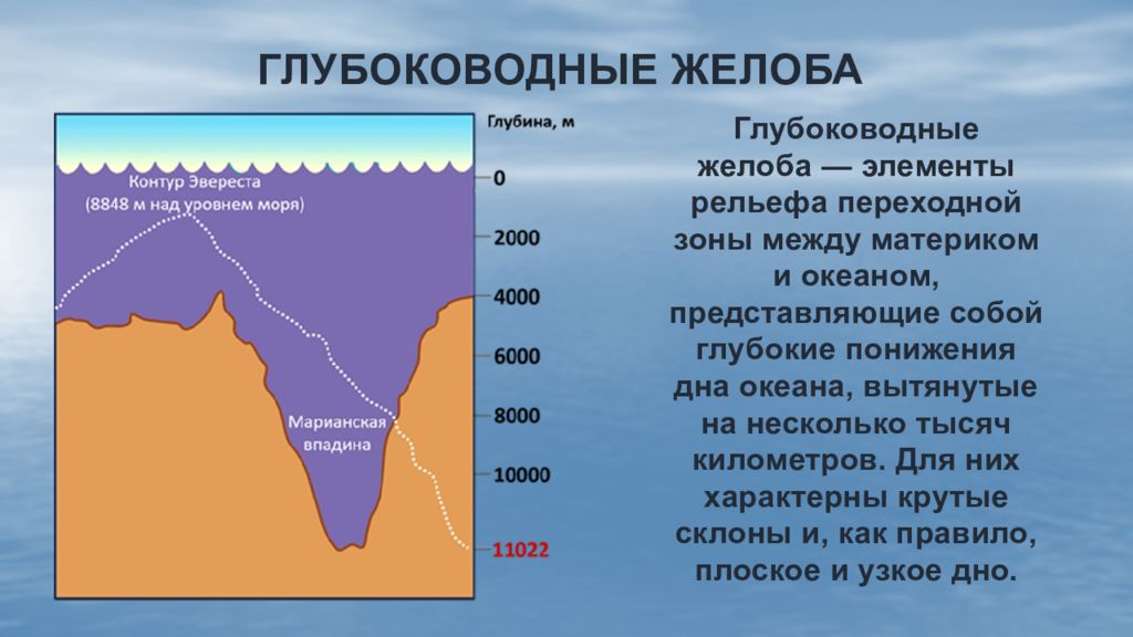 Впадины океанов какие