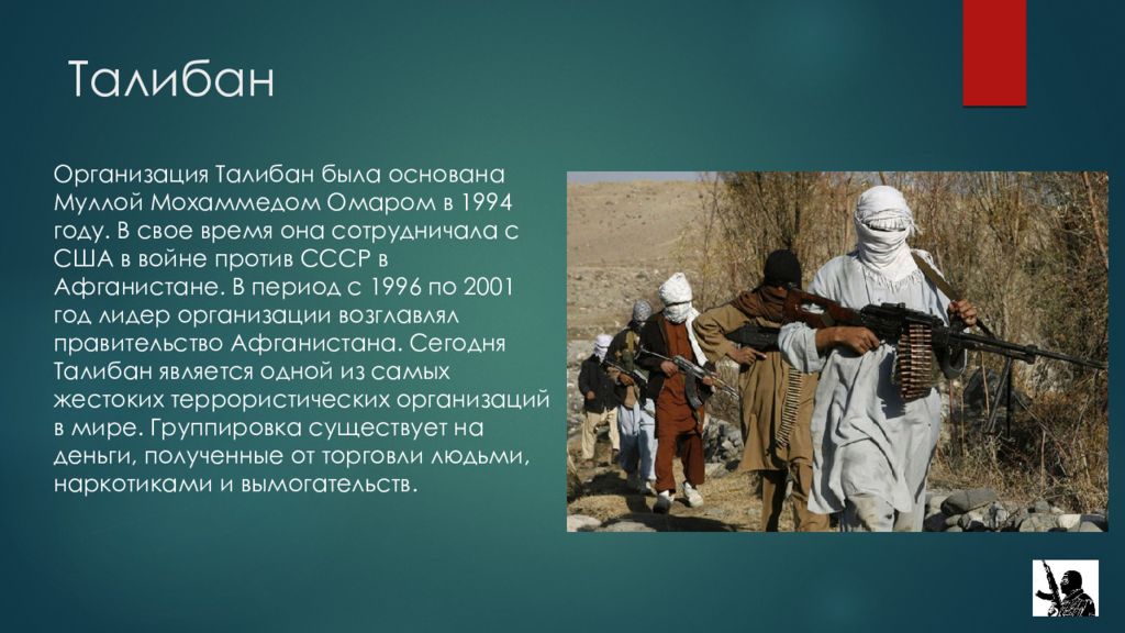 Первая террористическая организация. Презентация на тему Талибан. Талибан террористическая организация. Движение Талибан презентация.