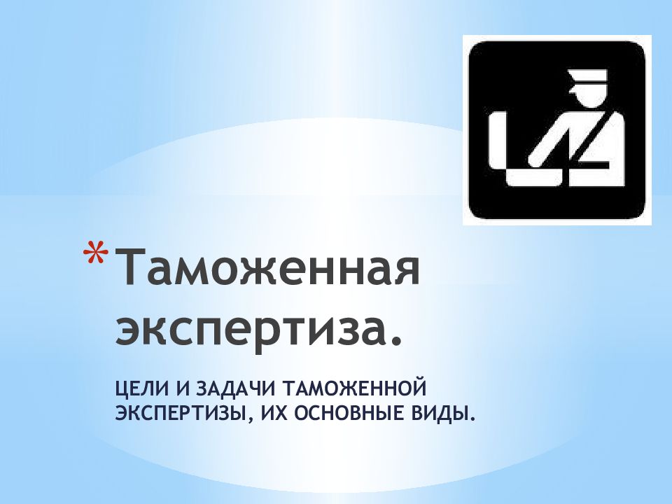 Таможенная экспертиза.