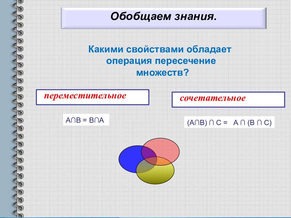 Общая часть множеств объединение множеств 5 класс виленкин презентация