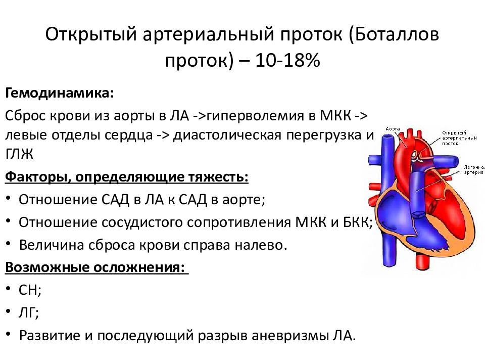 Открытый артериальный проток у детей