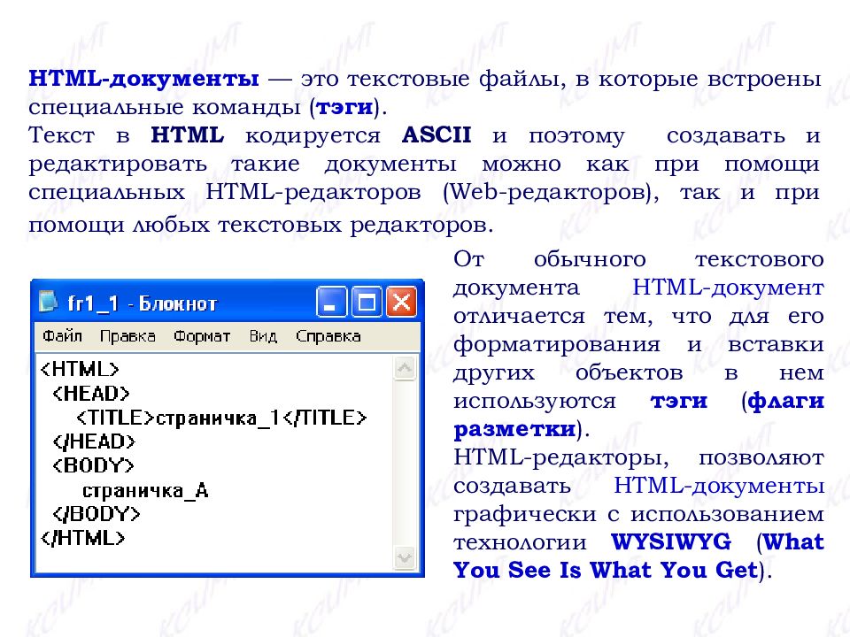 Язык разметки гипертекста html презентация