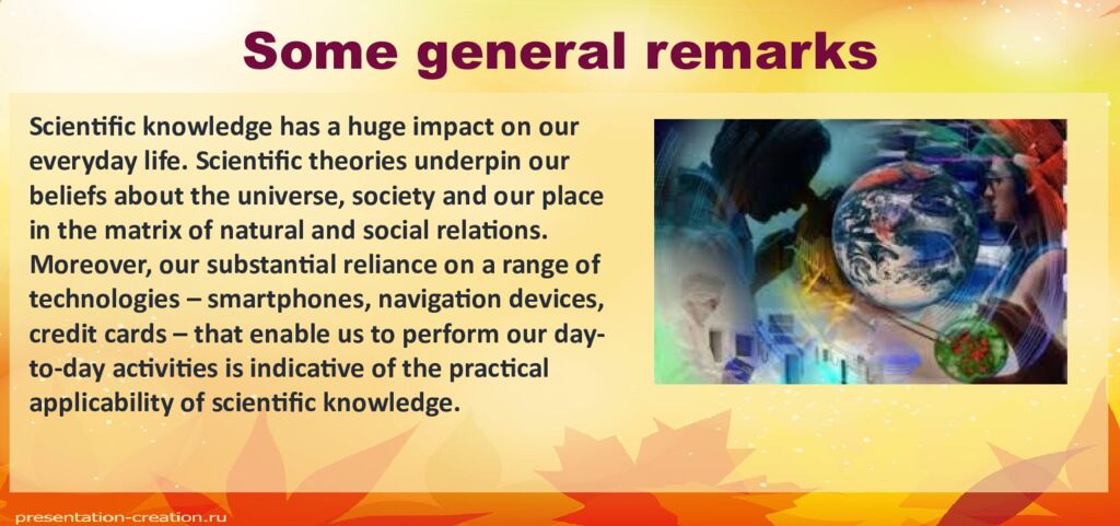 Some general remarks