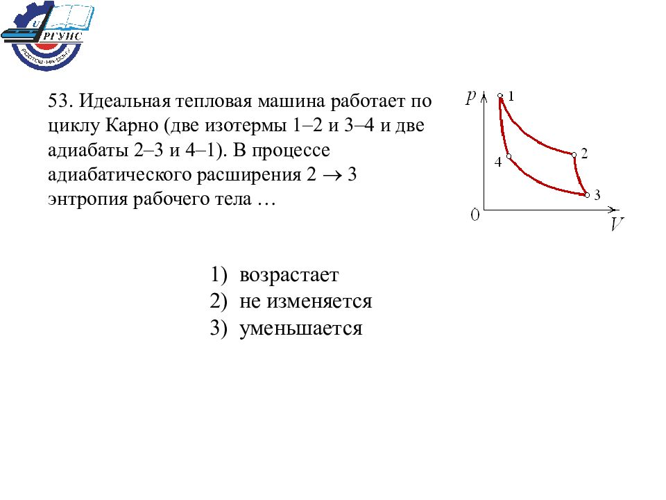 Работа тепловой машины за цикл. Идеальная тепловая машина цикл Карно. Идеальная машина тепловая машина цикл Карно. График цикла Карно состоит из двух адиабат и двух изотерм. Идеальная тепловая машина работает по циклу Карно.