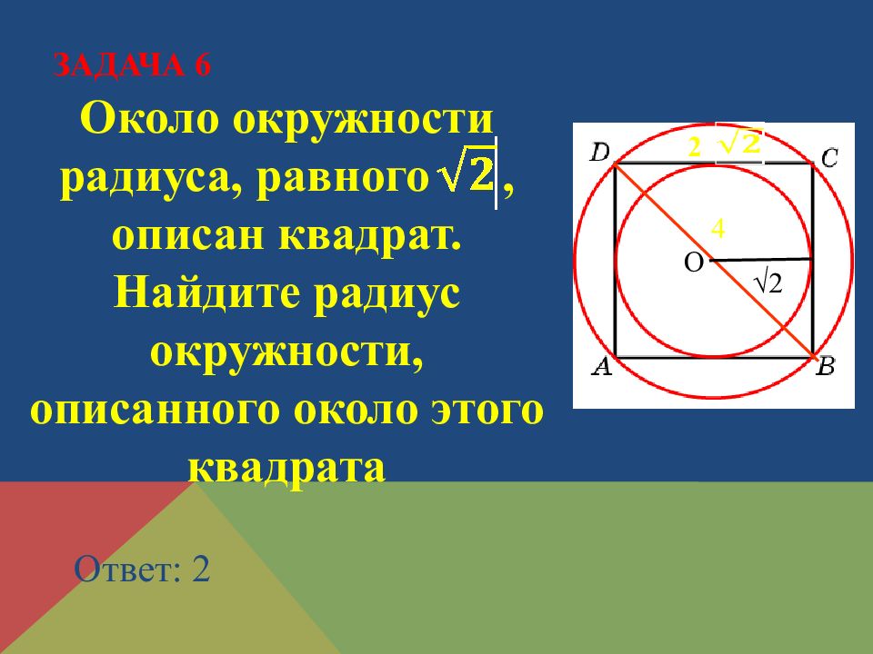 Радиус описанной около квадрата. Квадрат радиуса круга. Квадрат описанный вокруг окружности. Радиус описанной окружности квадрата. Окружность описанная около квадрата.