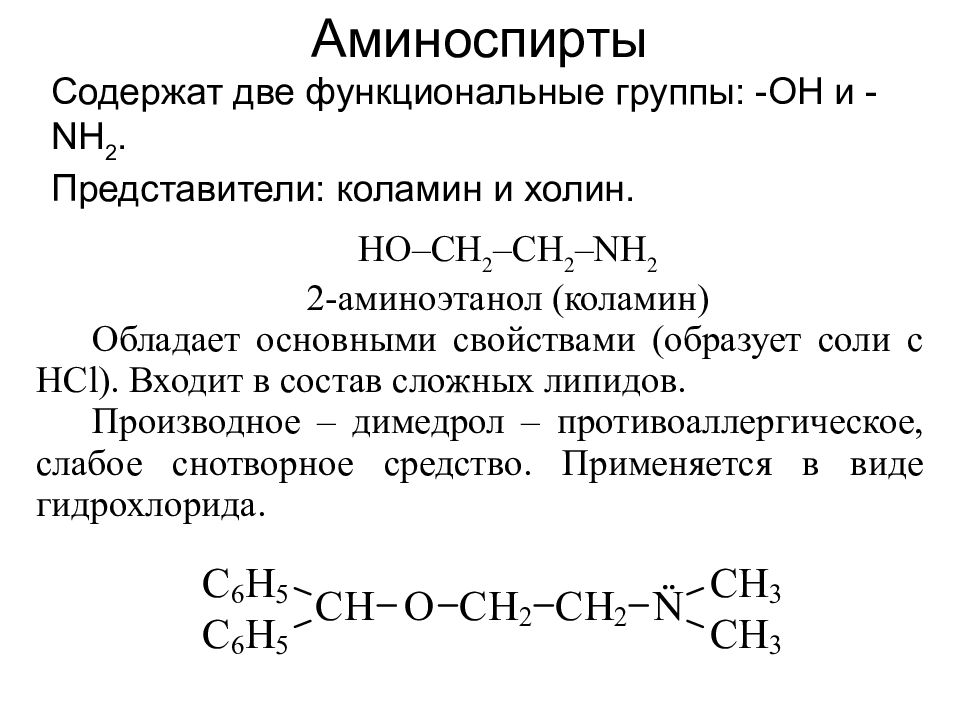 Спирты Презентация