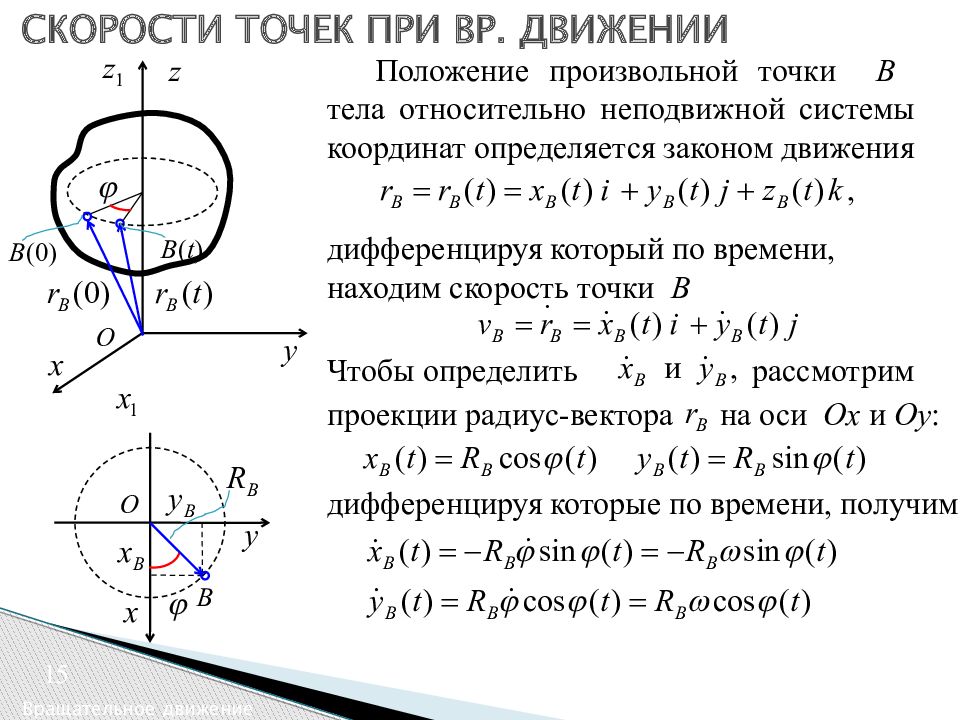 Какое движение точки называют относительным движением. Движение точки по окружности. линейная скорость движения по окружности. вращательное движение твердого тела. линейная скорость тела при движении по окружности.