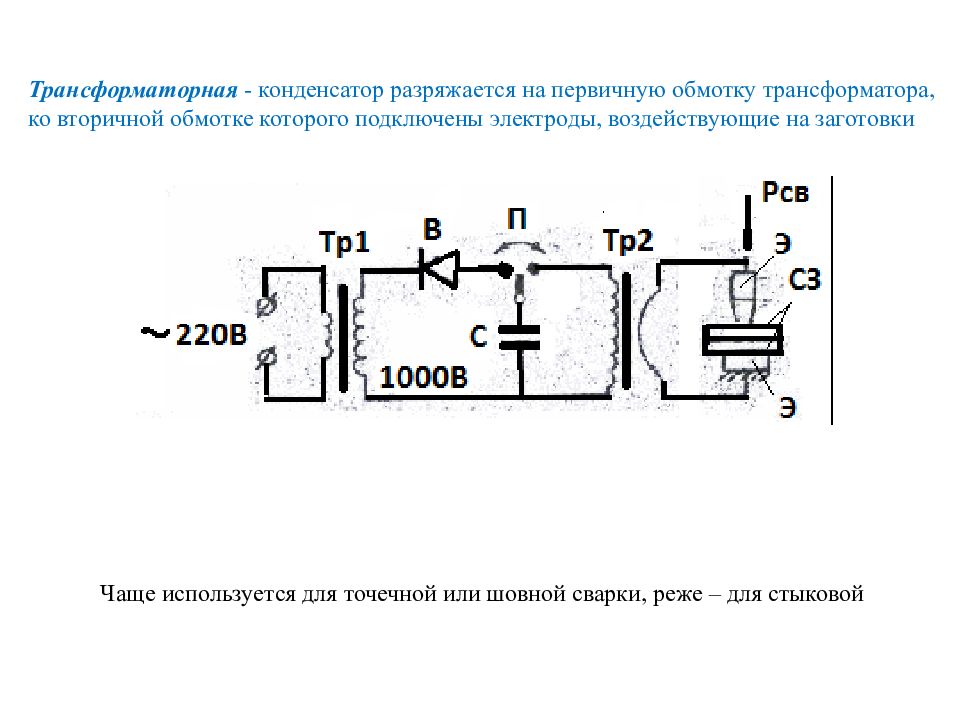 Схема управления первичной обмоткой трансформатора