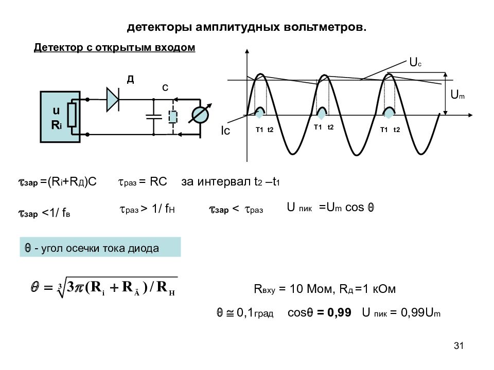 Амплитудный детектор схема