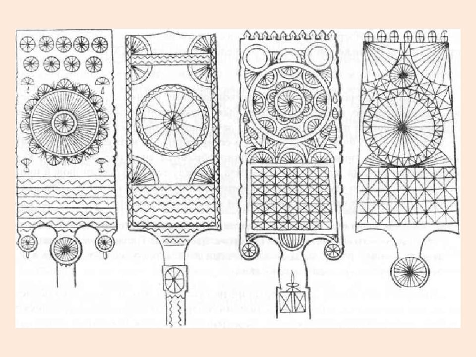 Выполнить эскиз декоративного украшения любого предмета крестьянского быта