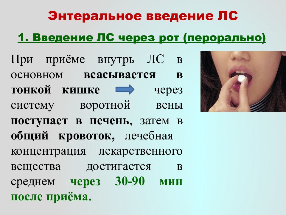 Презентация медикаментозное лечение