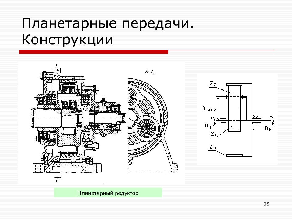 В планетарной передаче на рисунке сателлит обозначен символом