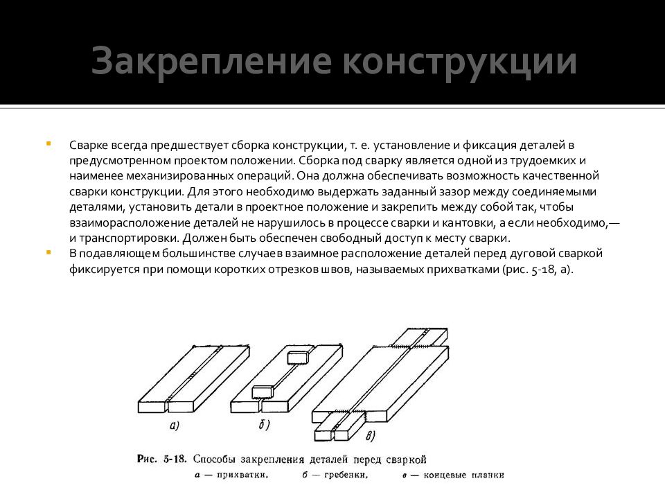 Сборка под сварку