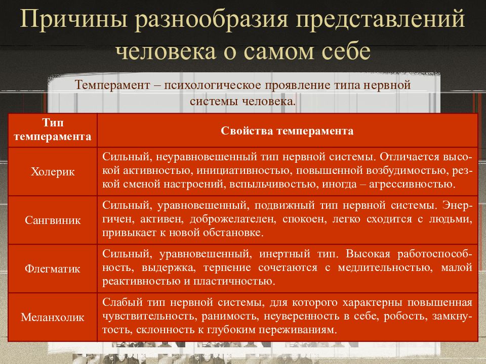 Представление многообразия. Представление человека о себе. Причины многообразия видов. Представление о личности и его свойства. Представления о личности как системе..