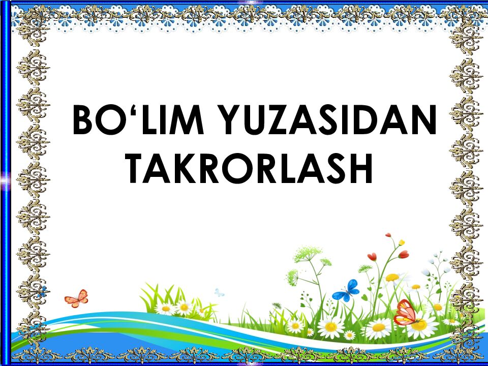 SALOM SENGA GULBAHOR”