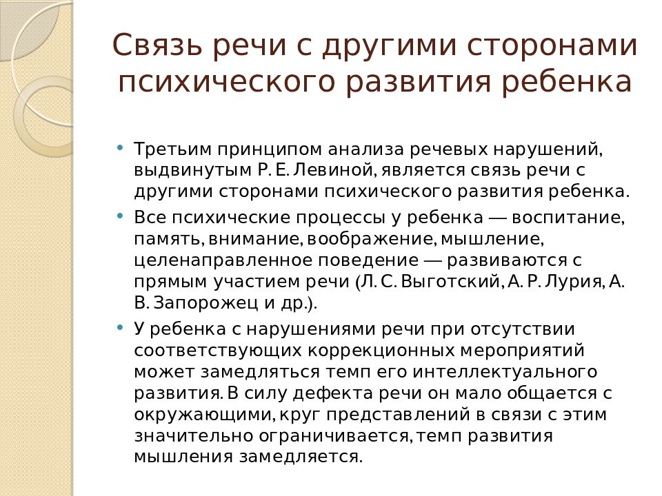 Принципы анализа речевых нарушений презентация