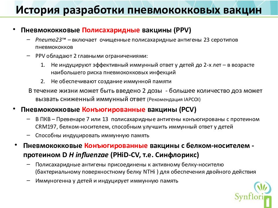 Пневмококк вакцинация схема