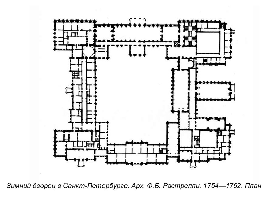 Зимний дворец чертеж