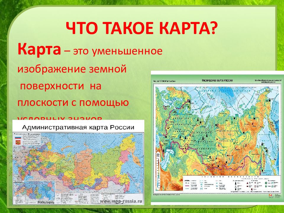 Изображение земной поверхности на плоскости с помощью условных знаков