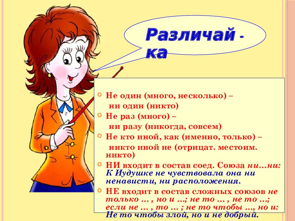 Различение на письме частиц не и ни урок в 7 классе презентация