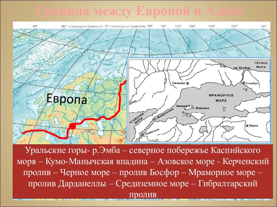 Между азией и европой. Граница Европы и Азии КУМО-Манычская впадина. Граница между Европой и Азией проливы. Пролив между Европой и аз ей. Пролив разделяющий Европу и Азию.