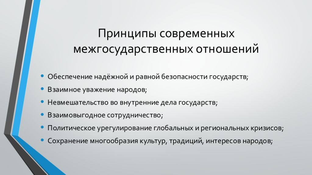 Международные государственные отношения. Принципы межгосударственных отношений. Основные принципы современных межгосударственных отношений. Перечислите принципы межгосударственных отношений. Схема принципы межгосударственных отношений.