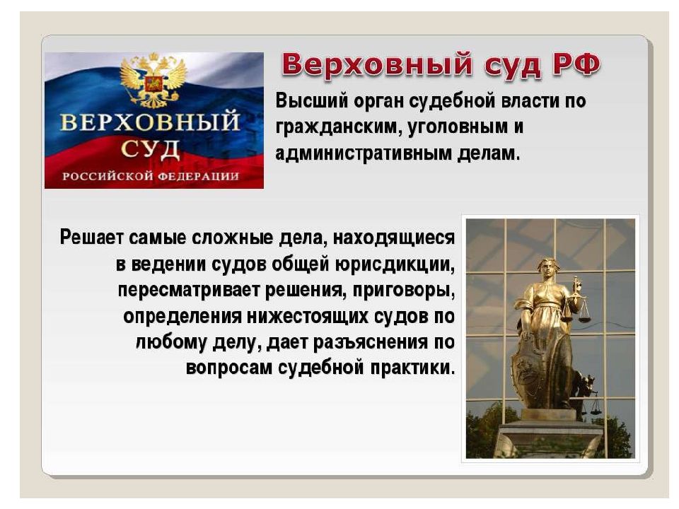 Верховный суд презентация