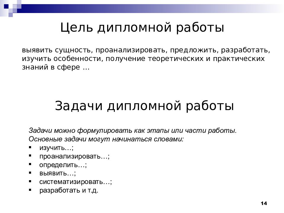 Как сделать презентацию по дипломной работе