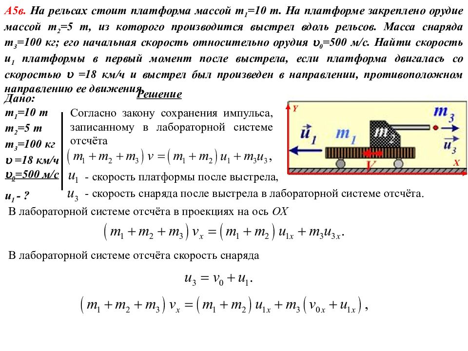 Трактор массой 5 т стоит. Начальная скорость снаряда. Масса платформы 10т масса пушки 5т. Начальная скорость снаряда вылетевшего из рельсовой пушки массой. Скорость снаряда пушки.