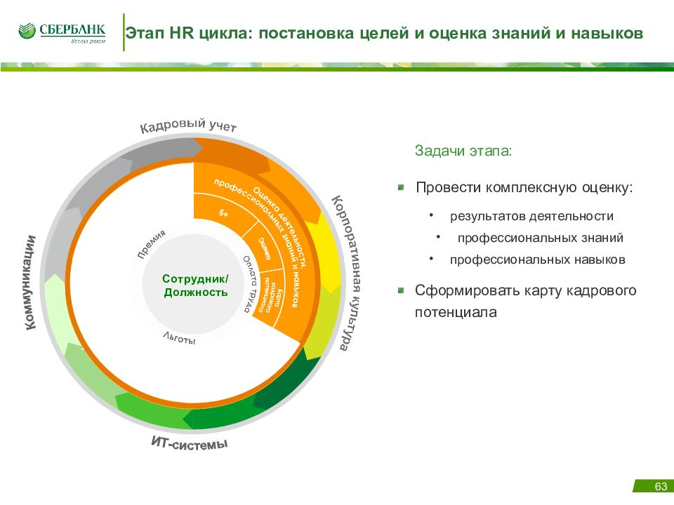 Цикл оценки. Элементы HR цикла. HR цикл Сбербанка. Оценка персонала в Сбербанке. Цикл оценки персонала.