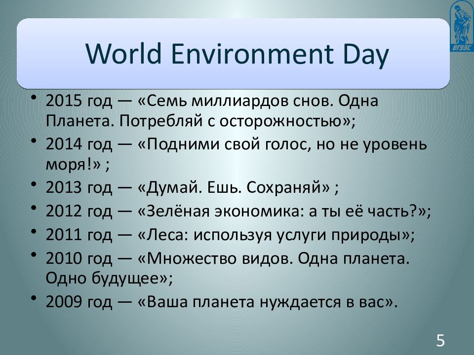 Тема 6. Экологические опасности