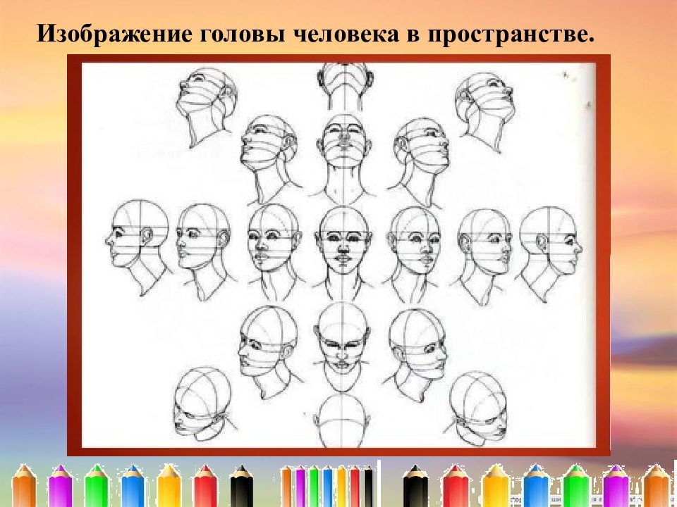 Изображение головы в пространстве 6 класс