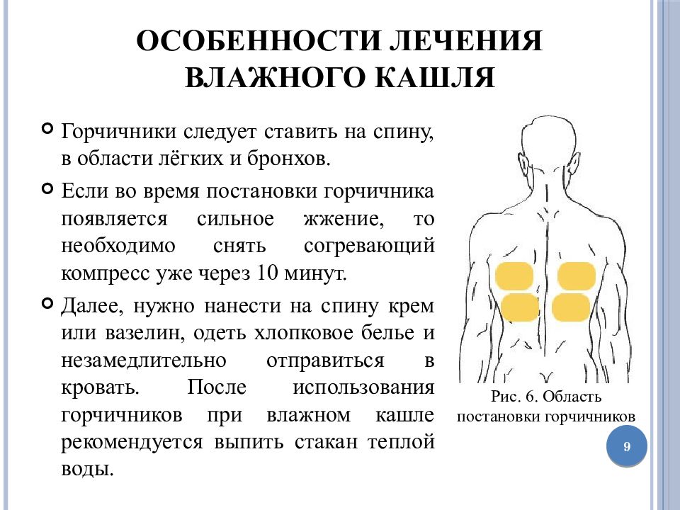 Как ставить горчичники при кашле