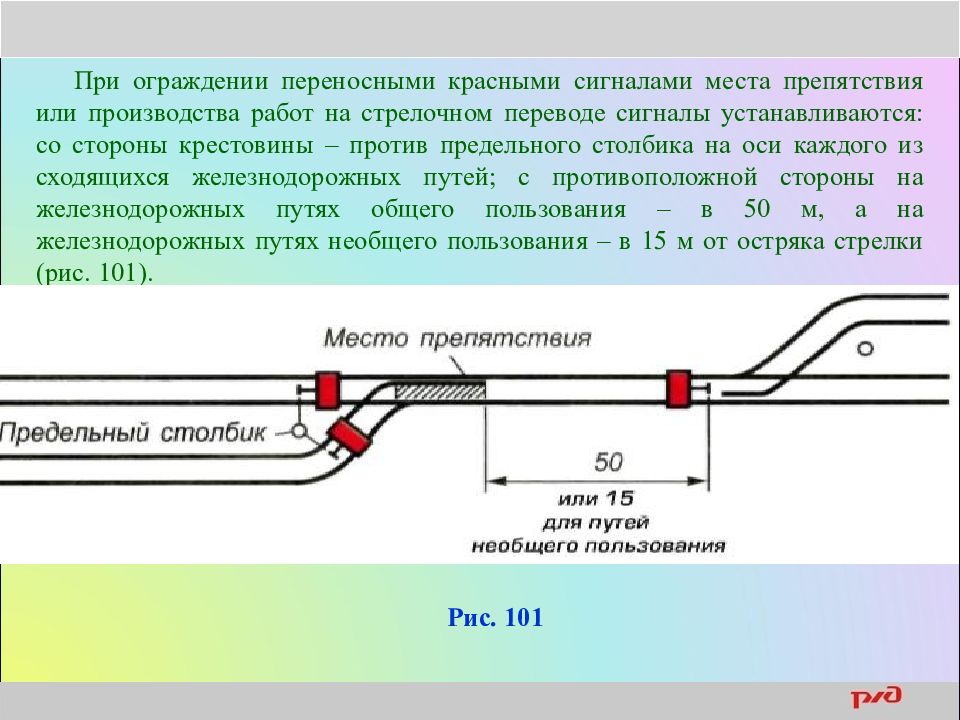 Дорого перевод. Ограждение места работ на стрелочном переводе. Ограждение места препятствия на стрелочном переводе. Схема места производства работ на стрелочном переводе. Порядок ограждения мест производства работ на стрелочных переводах.