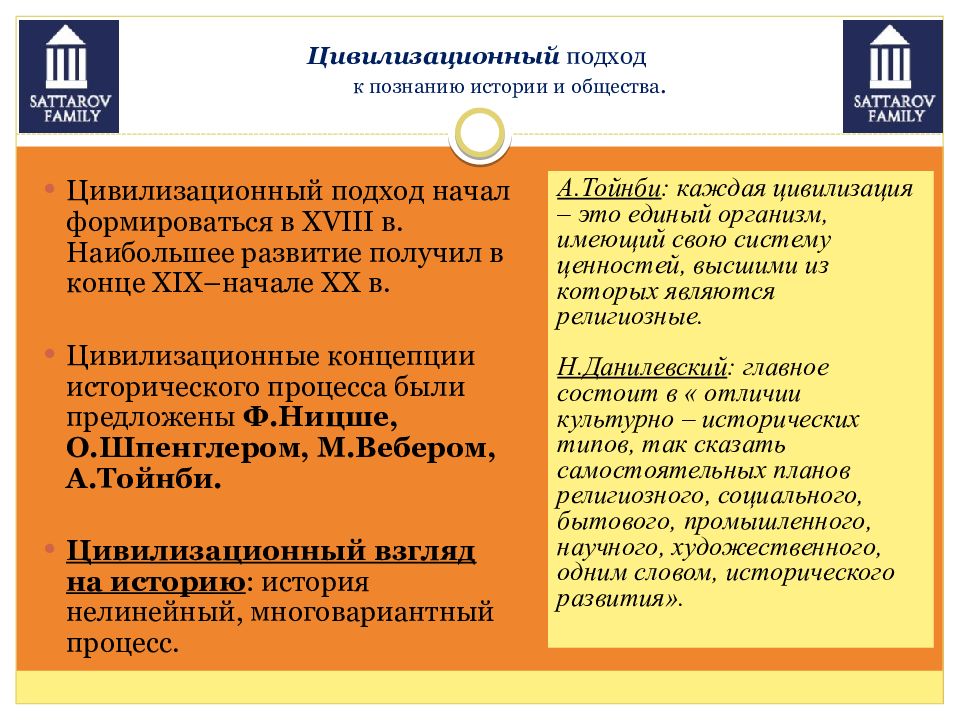 Формационный подход к изучению истории