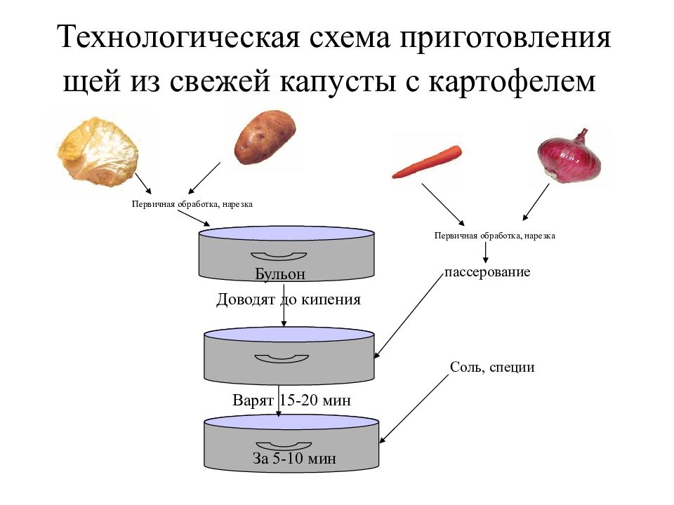 Схема приготовления борща 6 класс технология