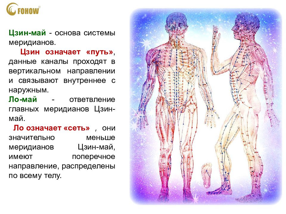 Канал проходил. Энергетические каналы Цзин ЛО. ЛО точки на меридианах. Цзин май Меридиан. Меридианы человека презентация.