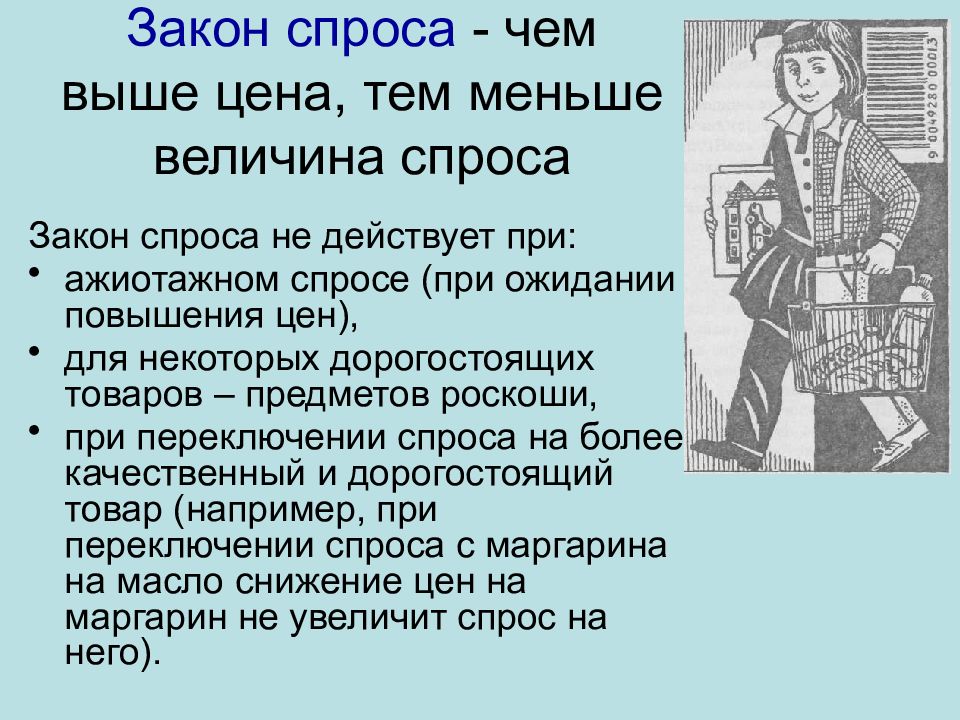 Закон спроса картинки для презентации