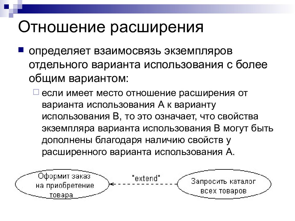 Отношение расширения. Отношение расширения uml. Отношение расширения между вариантами использования изображается. Отношение включения uml.