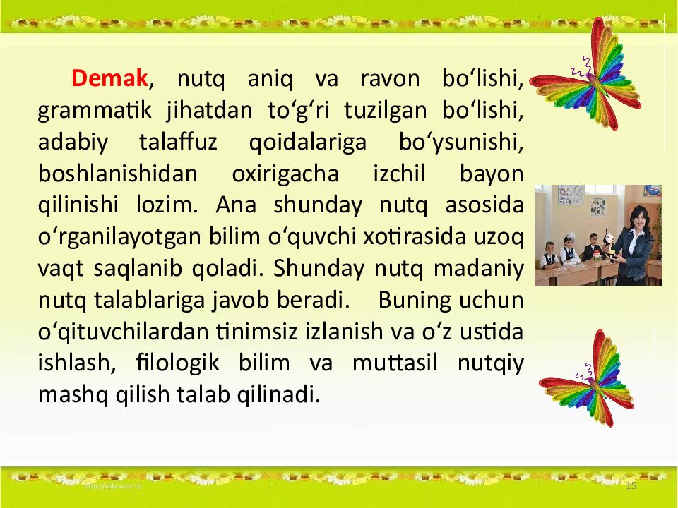 1 Andijon davlat unversiteti Pedagogika fakulteti BTSTI yo'nalishi 406 -guruh
