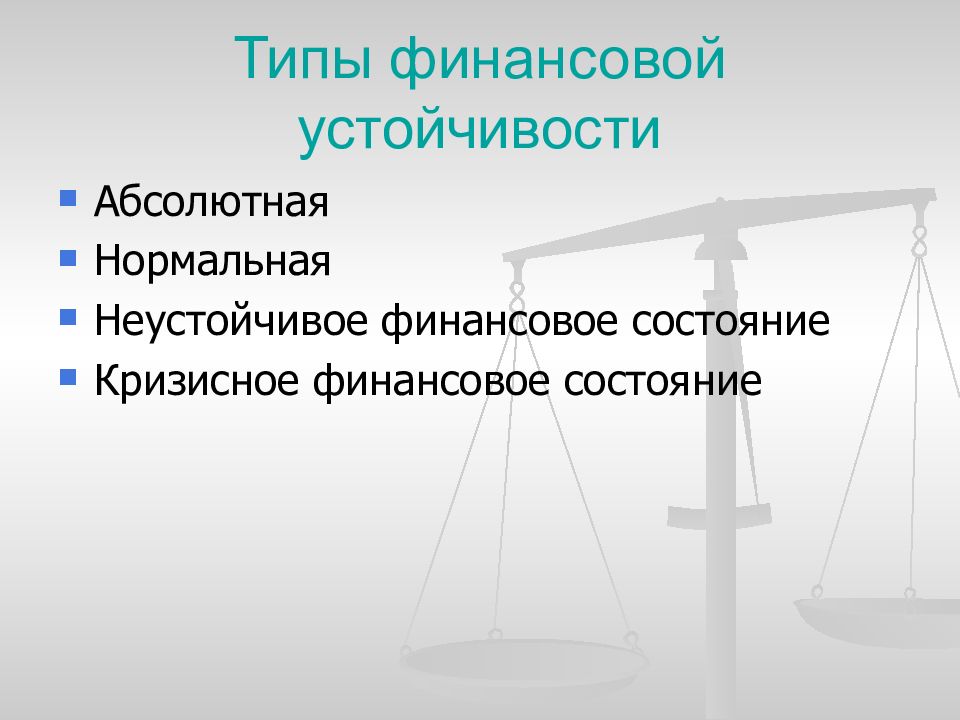 Финансовый тип c. Кризисное финансовое состояние. Неустойчивое финансовое состояние организации. Типы финансовой устойчивости: неустойчивое и кризисное состояние. Абсолютно устойчивое финансовое состояние.