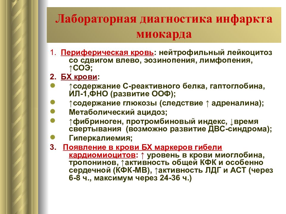 Диагностика инфаркта. Лабораторные признаки инфаркта миокарда. Исследования при инфаркте миокарда. Лабораторные исследования при инфаркте миокарда. Лабораторный анализ инфаркта миокарда.