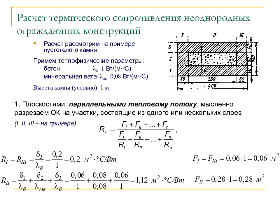 Сопротивление камня. Формула расчета теплового сопротивления. Сопротивление теплопередаче многослойной конструкции. Термическое сопротивление конструкции формула. Формула расчета термического сопротивления.