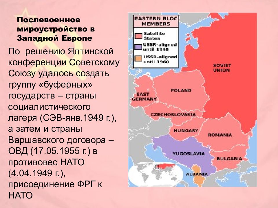 Заполните схему укажите полное название стран страны участницы овд