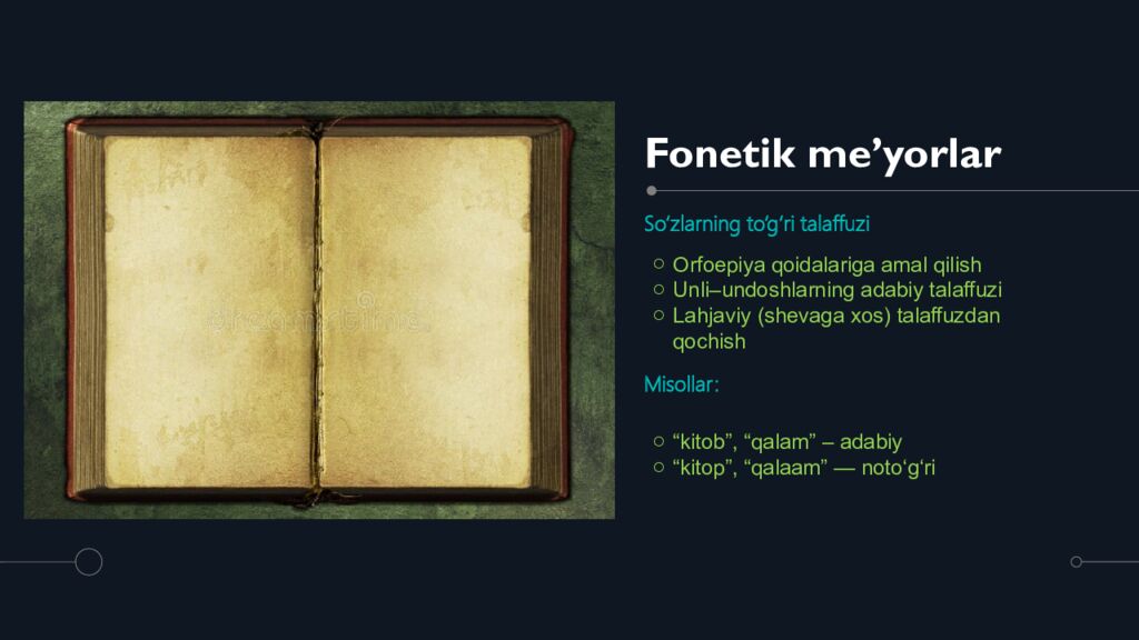 Fonetik me’yorlar