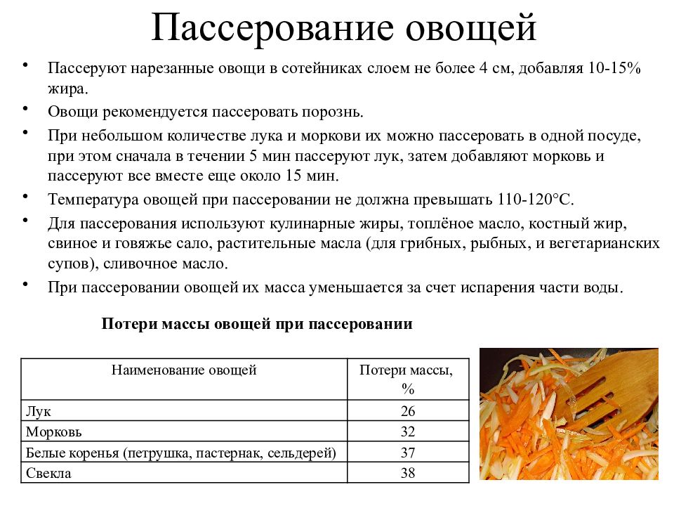 Технологическая карта моркови